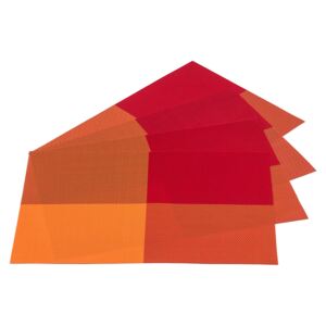 DeLuxe alátét, narancssárga, 30 x 45 cm, 4 db-os szett