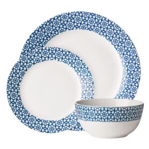 Casablanca Blue 12 db-os tányérkészlet - Premier Housewares