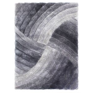 Furrow Grey szürke szőnyeg, 120 x 170 cm - Flair Rugs