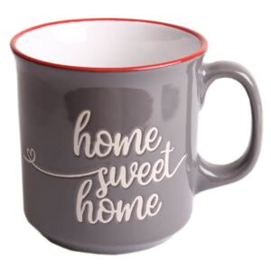 HOME SWEET HOME teás bögre - 470 ml - szürke
