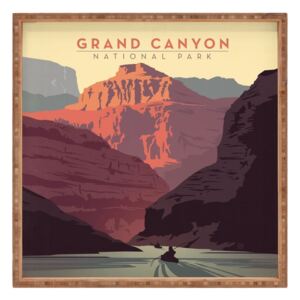 Grand Canyon dekoratív fatálca, 40 x 40 cm