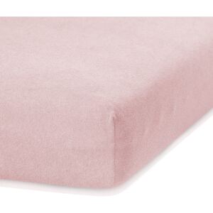 Ruby világos rózsaszín gumis lepedő, 200 x 100-120 cm - AmeliaHome
