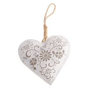 Flowers szív alakú felakasztható fém dekoráció - Dakls