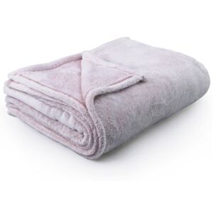 Fluff Powderpink világos rózsaszín mikroszálas takaró, 170 x 210 cm - DecoKing