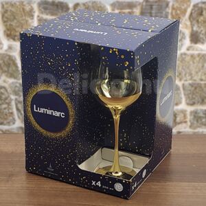 Luminarc Electric Gold boros pohár díszdobozban 35 cl 4 db - 503215