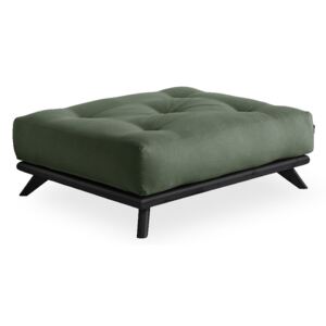Senza Black/Olive Green sötétzöld lábtartó - Karup Design