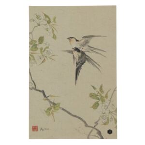 Swallows poszter kézzel készített papírból, 47 x 32 cm - BePureHome