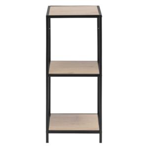Seaford fekete-barna fali könyvespolc, magassága 82,5 cm - Actona