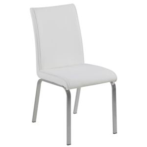Leonora szék, fehér textilbőr