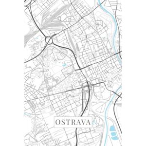 Ostrava white térképe