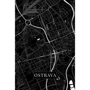 Ostrava black térképe