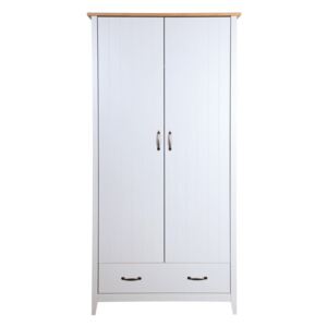 Norfolk fehér ruhásszekrény, 192 x 99 cm - Steens