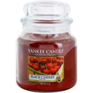 Yankee Candle Black Cherry illatos gyertya Classic közepes méret 411 g