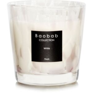 Baobab White Pearls illatos gyertya 8 cm