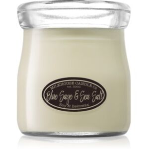 Milkhouse Candle Co. Creamery Blue Sage & Sea Salt illatos gyertya Cream Jar 142 g