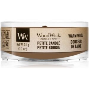 Woodwick Warm Wool viaszos gyertya fa kanóccal 31 g