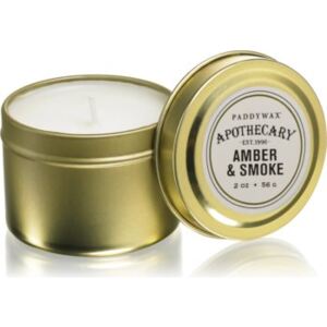 Paddywax Apothecary Amber & Smoke illatos gyertya alumínium dobozban 56 g