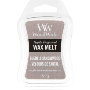 Woodwick Suede & Sandalwood illatos viasz aromalámpába 22,7 g