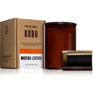 KOBO Woodblock Modena Leather illatos gyertya 425 g
