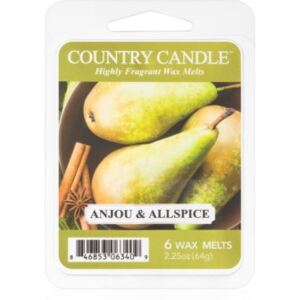 Country Candle Anjou & Allspice illatos viasz aromalámpába 64 g