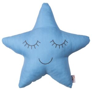 Pillow Toy Star kék pamutkeverék gyerekpárna, 35 x 35 cm - Apolena