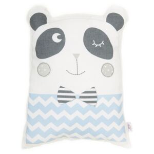 Pillow Toy Panda kék pamut keverék gyerekpárna, 25 x 36 cm - Apolena