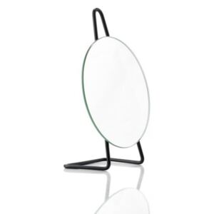 Mirror fekete, acél asztali kozmetikai tükör, ø 31 cm - zone