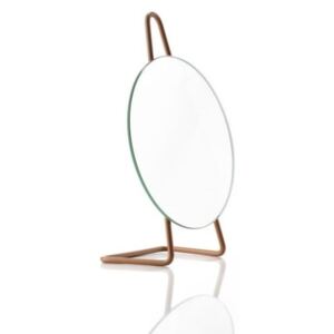 A-Mirror Amber borostyánsárga, asztali kozmetikai tükör, ø 31 cm - zone
