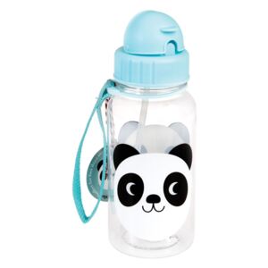 Miko The Panda kék palack fedővel, 500 ml - Rex London