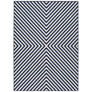 Cannes Hypnotic kék-fehér beltéri/kültéri szőnyeg, 150 x 80 cm - Universal
