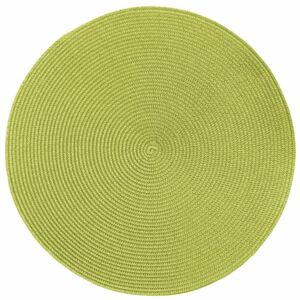 Round Chambray zöld kerek tányéralátét, ø 38 cm - Tiseco Home Studio