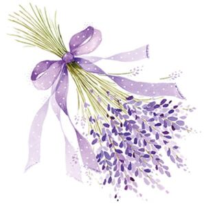 Lavender papírszalvéta 33x33cm, 20db-os