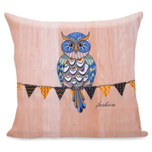 Owls Autumnstory mikroszálas párnahuzat, 80 x 80 cm - DecoKing