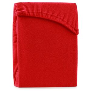 Ruby Red piros kétszemélyes gumis lepedő, 180-200 x 200 cm - AmeliaHome