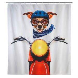 Bikor Dog színes zuhanyfüggöny, 180 x 200 cm - Wenko