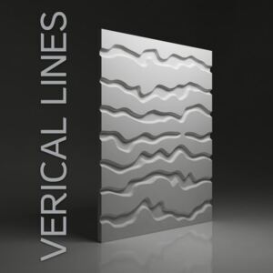 Vertical lines gipsz falpanel