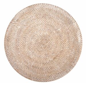 Fehér rattan tányéralátét, ⌀ 36 cm - Tiseco Home Studio