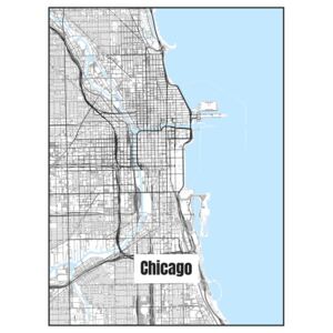 Ábra Map of Chicago, Nico Friedrich