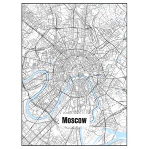 Ábra Map of Moscow, Nico Friedrich