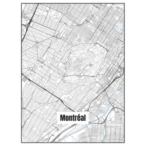 Ábra Map of Montréal, Nico Friedrich