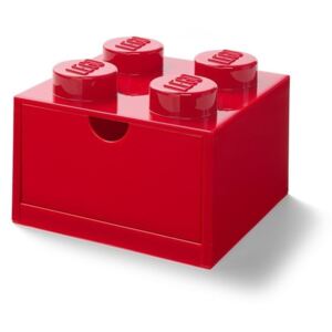 Piros, fiókos tárolódoboz, 15 x 16 cm - LEGO®