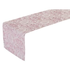 Vintage rózsaszín asztali futó, 150 x 45 cm - Unimasa