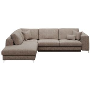 Rothe sötétbézs ötszemélyes kinyitható kanapé, bal oldali - devichy