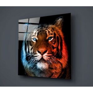 Lion Colorful üvegkép, 40 x 40 cm - Insigne