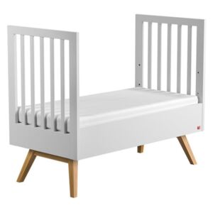 Mitra fehér átalakítható rácsos ágy, 140 x 70 cm - Vox