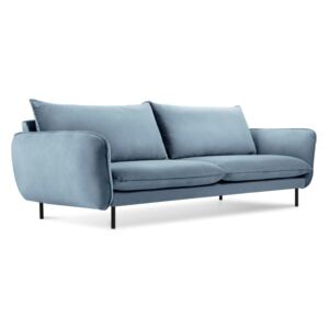 Vienna világoskék bársony kanapé, 230 cm - Cosmopolitan Design