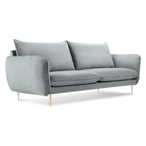 Florence világosszürke kanapé bársonyhuzattal - Cosmopolitan Design