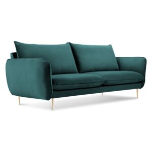 Florence olajkék kanapé bársonyhuzattal - Cosmopolitan Design