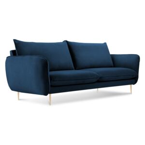 Florence sötétkék kanapé bársonyhuzattal - Cosmopolitan Design