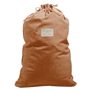 Bag Terracota szövet és lenkeverék szennyestartó zsák, magasság 75 cm - Linen Couture